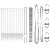 Weidehekwerk Zilver 50 x 1.5 m Gegalvaniseerd staal - thumbnail