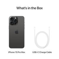 Apple iPhone 15 Pro Max (256 GB) - Zwart titanium - thumbnail