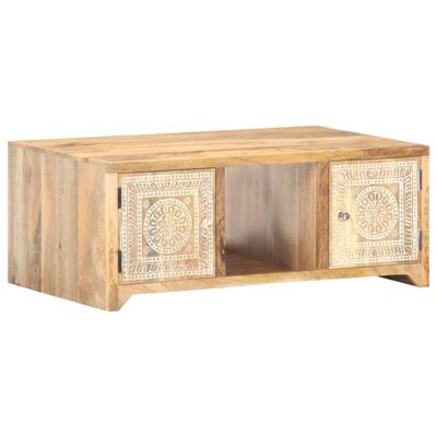 Salontafel 90x50x35 cm massief mangohout