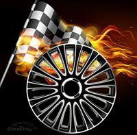 Wieldoppenset LeMans 17-inch zwart/zilver PP5137 - thumbnail