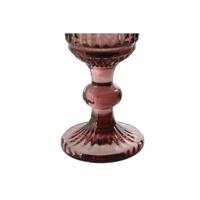 Set van bekers Home ESPRIT Roze Kristal 6 x 6 x 18,4 cm (6 Stuks) - thumbnail