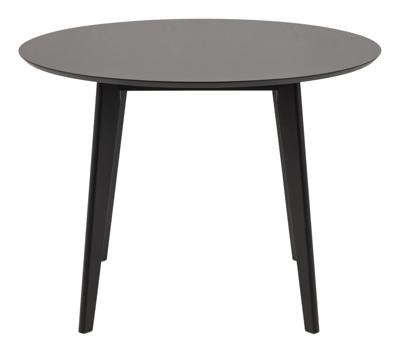 Bendt Ronde Eettafel 'Torkil' 105cm Eikenfineer, kleur Zwart