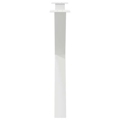 Eettafelpoten 3 st X-vormig 90x(72-73) cm staal wit