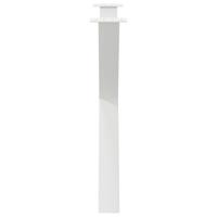 Eettafelpoten 3 st X-vormig 90x(72-73) cm staal wit - thumbnail