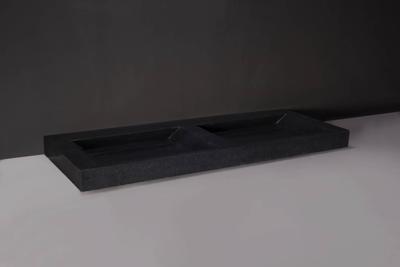 Wastafel Forzalaqua Bellezza Doppio Graniet Gezoet 160,5x51,5x9 cm Zonder Kraangaten