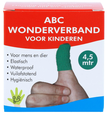 ABC Wonderverband Wonderverband groen kinderen 1 Stuks
