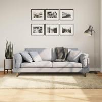 VidaXL Vloerkleed shaggy hoogpolig modern 140x200 cm goudkleurig - thumbnail