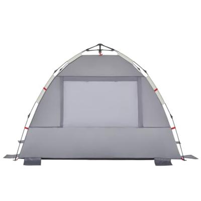 VidaXL Strandtent 2-persoons waterdicht snelontgrendeling grijs VidaXL Strandtent 2-persoons waterdicht snelontgrendeling grijs