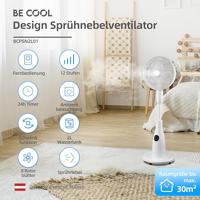 Be Cool Staande ventilator 80 W Timer, Met afstandsbediening, Zwenkbaar - thumbnail