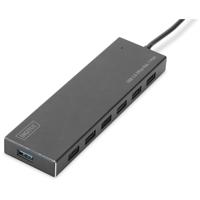 Digitus DA-70241-1 USB 3.2 Gen 1-hub 7 poorten Met aluminium behuizing Zwart - thumbnail