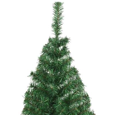 VidaXL Kunstkerstboom groen 180 cm pvc en staal en kunststof VidaXL Kunstkerstboom groen 180 cm pvc en staal en kunststof