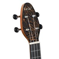 Ortega Keiki K2SS-OKC Soprano Size Ukulele Orange Kaleidoscope sopraan ukelele set - thumbnail