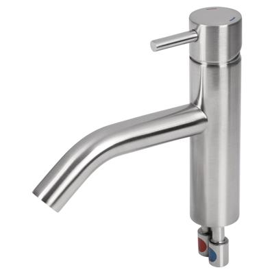 Differnz kraan gebogen koud/warm mat chroom Differnz kraan gebogen koud/warm mat chroom