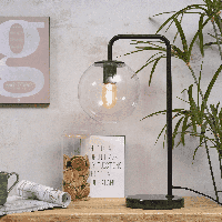 its about RoMi Tafellamp 'Warsaw' 53cm, kleur Zwart - thumbnail