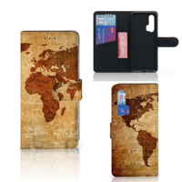 Honor 20 Pro | Flip Cover | Wereldkaart - thumbnail