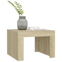 Salontafel 50x50x35 cm bewerkt hout sonoma eikenkleurig - thumbnail