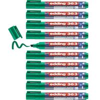 Whiteboardmarker edding 363 schuin 1-5mm groen | 10 stuks - thumbnail
