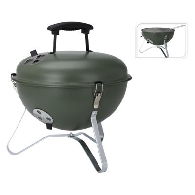 ProGarden kogelbarbecue 37 cm olijfgroen