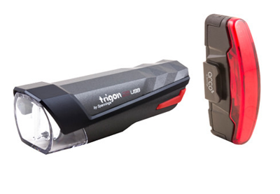 Spanninga verlichtingset trigon + arco usb oplaadbaar