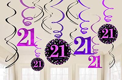 Swirlset 21 Jaar Roze