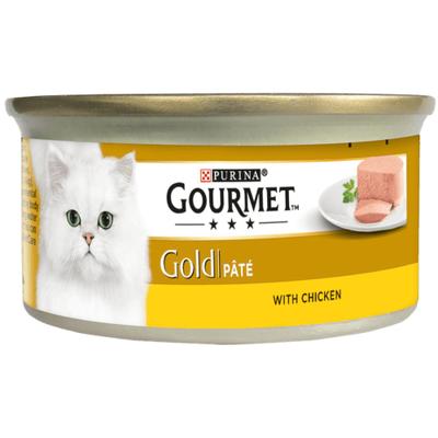 Purina Nestle Gourmet Gold - zalm en kip -85 g nat kattenvoer Purina Nestle Gourmet Gold - zalm en kip -85 g nat kattenvoer