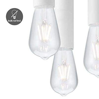 Moderne LED Plafondlamp Marna - Wit - Rond - 19/19/16.5cm - geschikt voor E27 fitting - 3 lichts Plafondlamp gemaakt van metaal