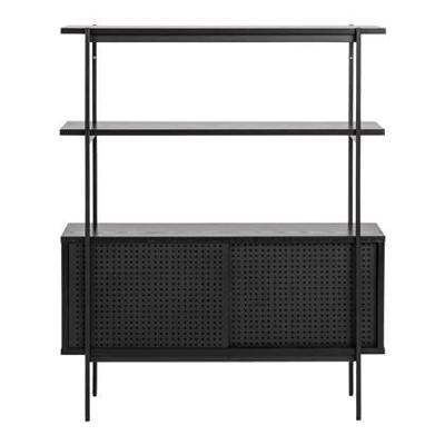 Bendt Wandkast 'Mick' 94 x 114cm, kleur Zwart Bendt Wandkast 'Mick' 94 x 114cm, kleur Zwart