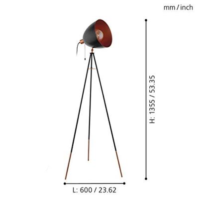 Eglo VloerlampChester Tripod - 49386