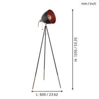 Eglo VloerlampChester Tripod - 49386 - thumbnail