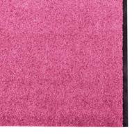 Deurmat Roze en Zwart 120 x 350 cm Polyamide en PVC - thumbnail