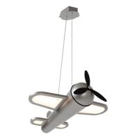 Lucide FOKKER - Hanglamp Kinderkamer - LED - 1x28W 2500K - Grijs ijzer - thumbnail