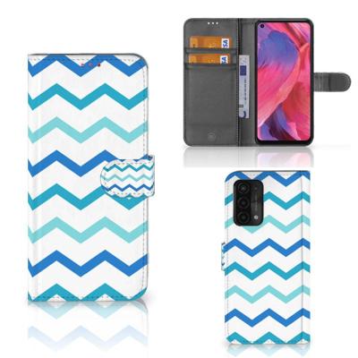 OPPO A54 5G | A74 5G | A93 5G | Telefoon Hoesje | Zigzag Blauw OPPO A54 5G | A74 5G | A93 5G | Telefoon Hoesje | Zigzag Blauw