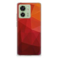 TPU Hoesje voor Motorola Edge 40 Polygon Red - thumbnail