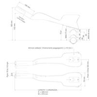 Deda Jet One Clip-On 31.7 mm 370 mm Opzetstuur - Zwart - thumbnail