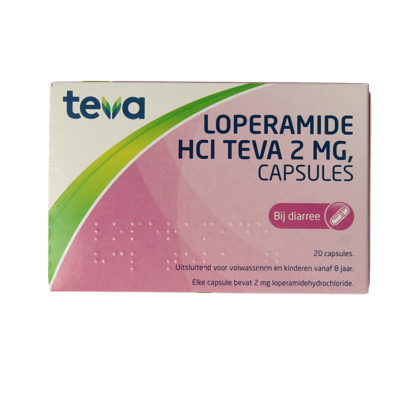 Teva Loperamide HCL 2 mg 20 Capsules