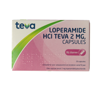 Teva Loperamide HCL 2 mg 20 Capsules - thumbnail