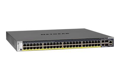 M4300-52G-PoE+ - Switch - L3 - Beheerd - 2 x 10100100010000 + 2 x 10 Gigabit SFP+ + 48 x 101001000 (PoE+) - luchtstroom van voorkant naar achterkant - rack-uitvoering