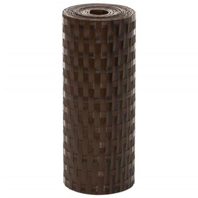 VidaXL Balkonschermen 10 st 255x19 cm poly rattan bruin en zwart VidaXL Balkonschermen 10 st 255x19 cm poly rattan bruin en zwart