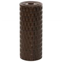 VidaXL Balkonschermen 10 st 255x19 cm poly rattan bruin en zwart - thumbnail