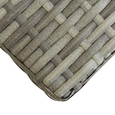 VidaXL Tuinbank 120 cm poly rattan en massief acaciahout grijs