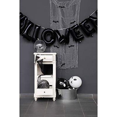 Folieballonnen Letter Halloween Zwart