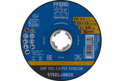 PFERD PSF STEELOX 69198289 Doorslijpschijf recht 125 mm 10 stuk(s) RVS, Staal
