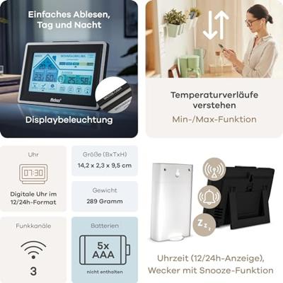 Mebus 01026 01026 Draadloos weerstation