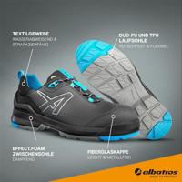 Albatros werkschoenen Taraval zwart/blauw laag S3L maat 40 - thumbnail