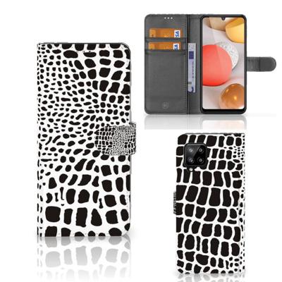 Samsung Galaxy A42 5G | Telefoonhoesje | Met pasjeshouder | Slangenprint