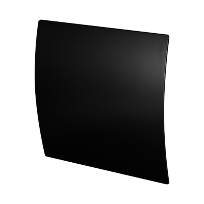 Badkamer/toilet ventilator - met timer en vochtsensor - Ø100mm - vlak glas - mat zwart