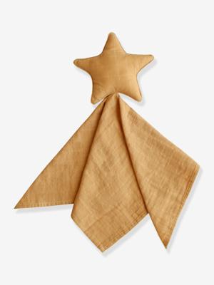 Knuffeldoek ster - MUSHIE geel Knuffeldoek ster - MUSHIE geel