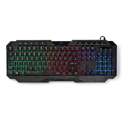 Bedraad Gaming Toetsenbord | USB Type-A | Membrane Toetsen | LED | QWERTZ | Duits | Lengte stroomkabel: 1.30 m | Multimedia