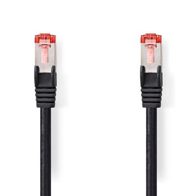 Nedis CAT6 Netwerkkabel | RJ45 Male | RJ45 Male | S/FTP | 30.0 m | Rond | LSZH | Zwart | Label - CCGL85221BK300