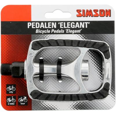 Simson Pedalen set elegant 9/16 inch zilver/zwart